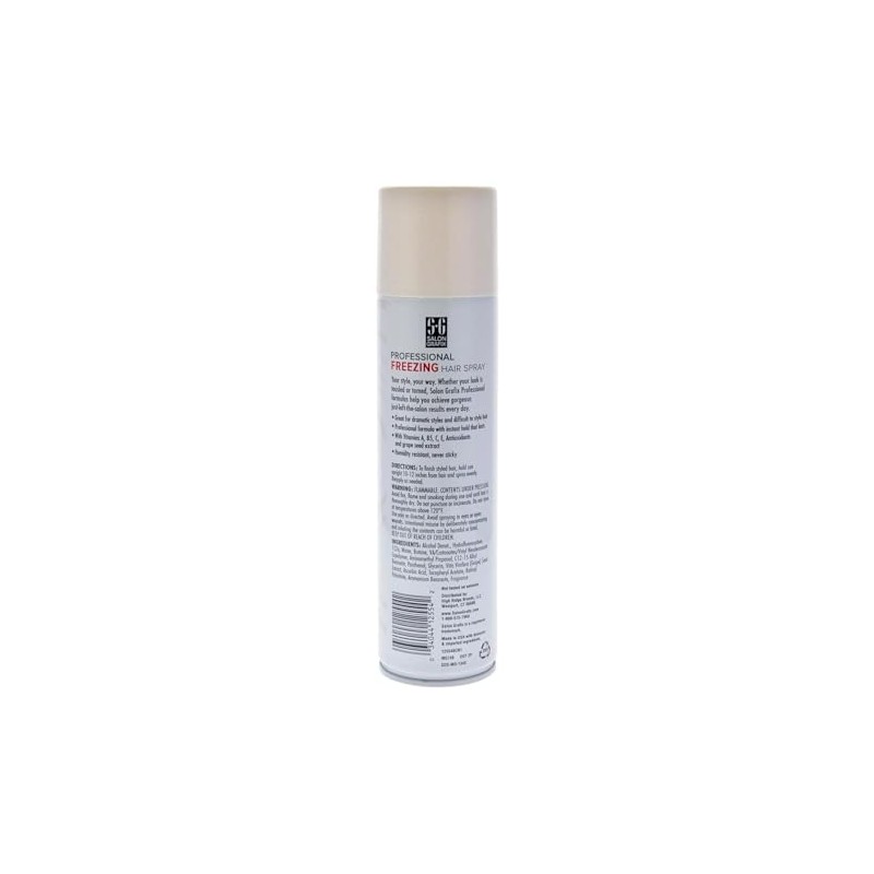 Salon Grafix Mega Hold Professional Freezing Hair Spray, 10 Ounces