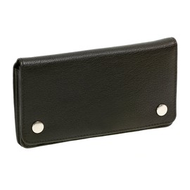 Biker Trucker Wallet Long Format Genuine Leather Black, black