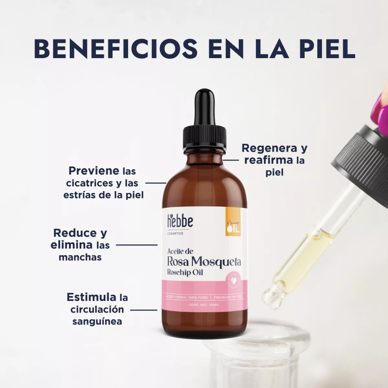 HEBBE COSMETICS APFV1 FC4 1VTL1 Aceite De Rosa Mosqueta Virgen
