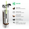 asobu Recycled Aqualina Stainless Steel Insulated Water Bottle with Interchangeable