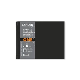 CANSON One Art Book Fine Grain 100gsm Sketchbook Hard Cover 11" x 8.5" White 196 Sheets