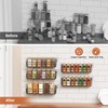 Mystozer 5 Pack Spice Rack Seasoning Organizer Wall Mount, Screw