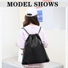 2PSC Drawstring Bag Gym Drawstring Backpack Small Gym Bags Backpack