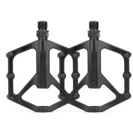 YAPJEB Bicycle Pedals Flat Pedals Road Bike Mountain Bike Cross Bike MBT BMX Aluminum Alloy Lightweight Anti-Slip Bearing (M29)