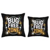 Pest Control Expert Bug Buster Humor Exterminator Life Throw Pillow