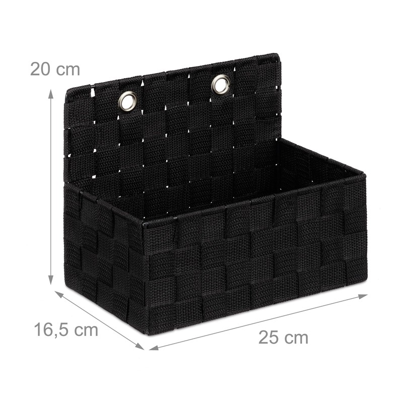 Relaxdays 2 x Hanging Storage Baskets Bathroom Hallway Bedroom Hanging