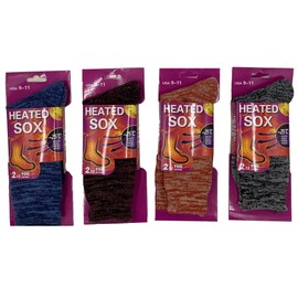 4-Pack Insulated Thermal Heat Socks Extra Thick Fur Lined 2.13 TOG Rated Socks (Women 9-11)