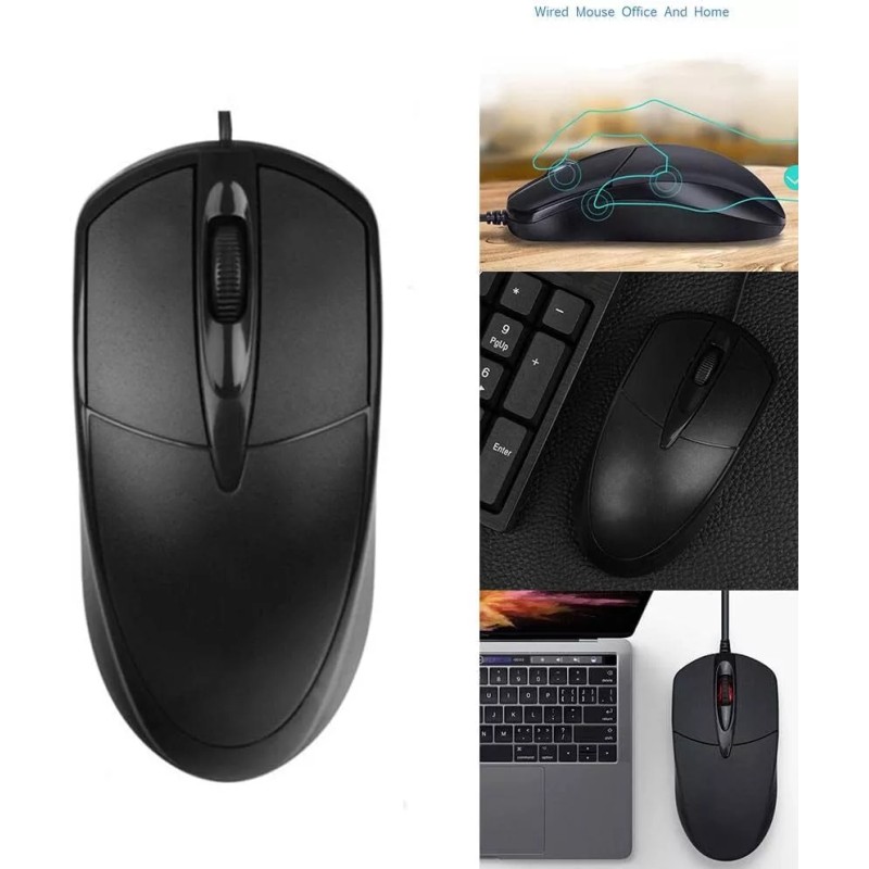 Unbranded USB 2.0 Optical Wired Scroll Wheel Mouse PC Laptop