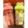 Naymon Botella Cilindro Agua 420ml Kawaii Infantil Popote Portatil