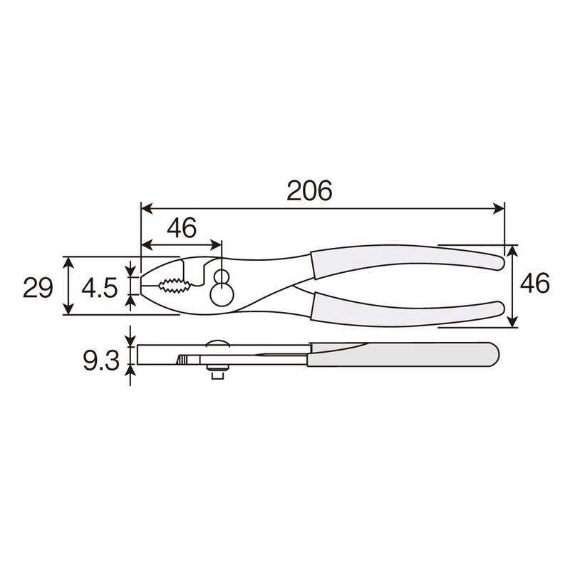 Hozan P-211Z-200 Versatile Pliers That Can Be Adjusted to Fit