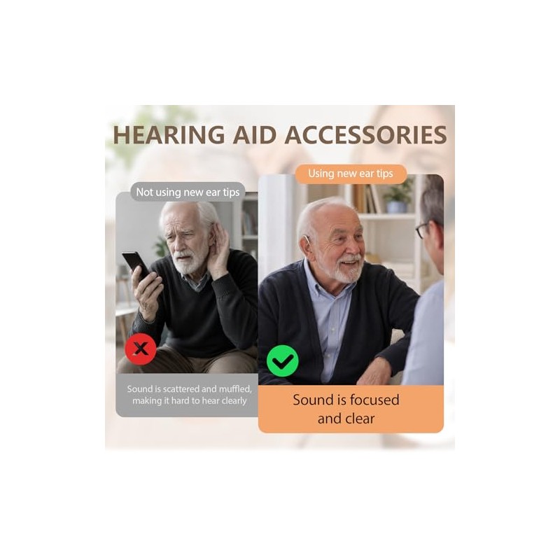 24 PCS Hearing Aid Cleaning Kits, Replacement Domes Set with