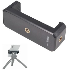 Smartphone Holder, 1/4-inch Tripod, Shooting Grip, Selka Stick, Compatible with Smartphone Mount, Attachment, Adapter, Clip, Fixing, 2-Way Smartphone Holder (NML)