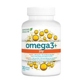 Genuine Health Genuine Health Omega3+ Joy, 120 softgels, 2000mg EPA, 100mg DHA, Supports healthy daily mood balance, Wild-caught, Non-GMO