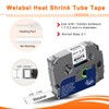 Welabel 3X Compatible Brother P-Touch Heat Shrink Tube Label Tape