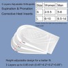 Two Pairs Overpronation Insoles,3 Layers Adjustable Heel Wedge Corrective Inserts,Correction