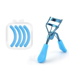 Blue Eyelash Curlers for Women Eyelash Curler with 4 Replacement Refill Pads Lash Curler Premium Quality Eye Lash Curler Makeup Eyelashes Tool to Curl and Lifted Lashes Eye