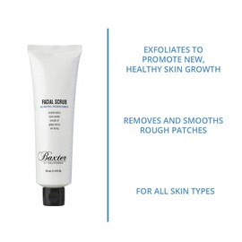 Baxter of California Exfoliating Facial Scrub for Men | Non-Drying with Walnut and Avocado Oil | All Skin Types | 4 Fl Oz (Pack of 1)