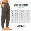 UNIQUE STYLES ASFOOR Mens Athletic Sweatpants Fleece Open Bottom Drawstring