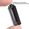 Coliao 10pcs AAA Battery Holder Adapter Black Cylindrical Battery Storage