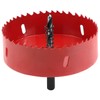 QWORK® 110 mm Hole saw, M42 HSS hole saw bit,