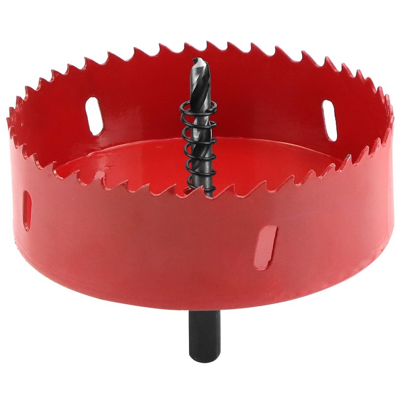 QWORK® 110 mm Hole saw, M42 HSS hole saw bit,