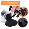 TOVINANNA DIY Nail Glitter Bottles of Black Chunky Glitter for