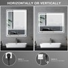 Memobarco LED Mirror for Bathroom 20"x 28" with Frontlit and