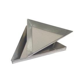 JVX Beads Beading Jewelry Organizing Pearl Bead Sort Sorting Aluminum Trays Triangle 10 Pcs
