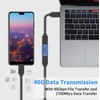 Poyiccot USB C Relay Adapter Female to Female USB Type