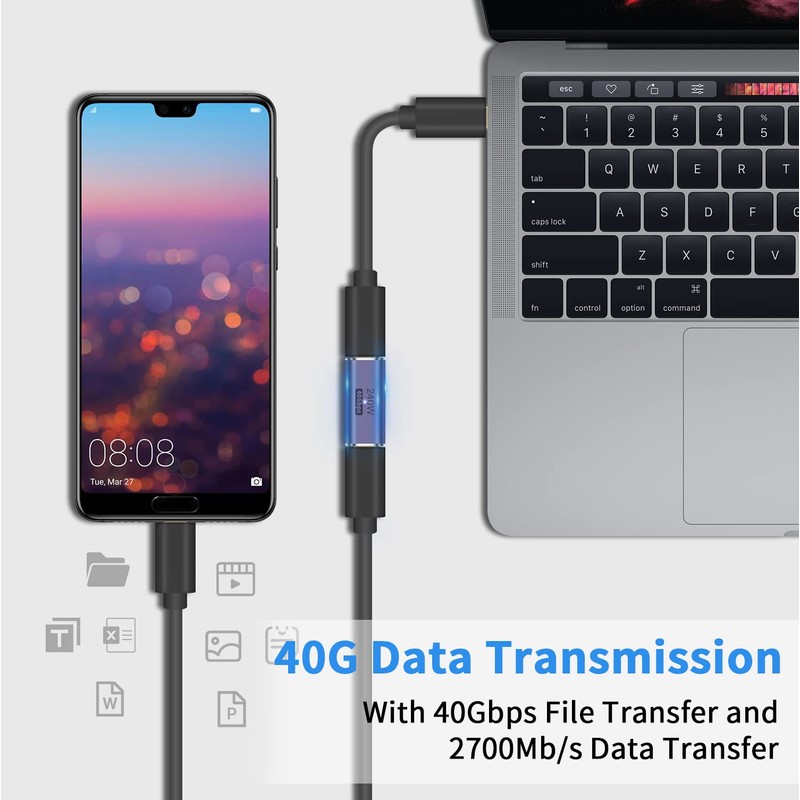 Poyiccot USB C Relay Adapter Female to Female USB Type