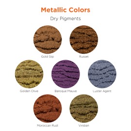Rolio - Metallic Pigment Powder - 7 Jars/ 20ml Each of Pigment Powder, Metallic Mica Powder for Epoxy Resin, Paint, Nail Art, Slime, Tumblers, Polymer Clay and Other Crafts
