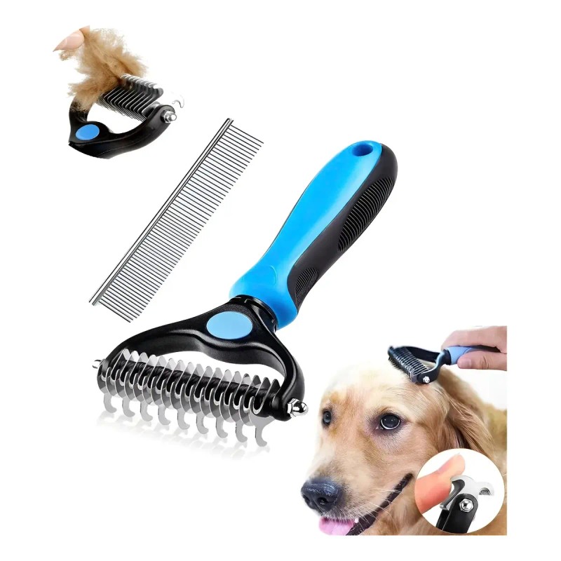 2 En 1 Cepillo Entre Gatos Y Perros Pet Hair