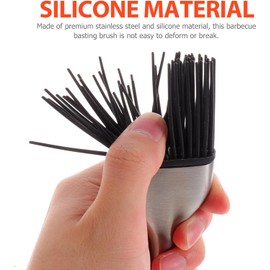 MAGICLULU y Cabezal de Silicona para Untar Mango de Acero Inoxidable Juego de 4 Pinceles Fácil de Limpiar y Aplicación Uniforme de Aceite Adecuado para Cocina y Barbacoa