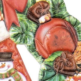 Ideen mit Herz Sticker Sheet "3D Relief Stickers" | Sticker | High-Quality Embossed with 3D Effect | DIN A4 Sheet with Various Designs (Wreaths 2)