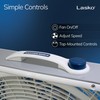 Lasko Weather-Shield Performance Box Fan, 3 Speeds, Innovative Wind Ring