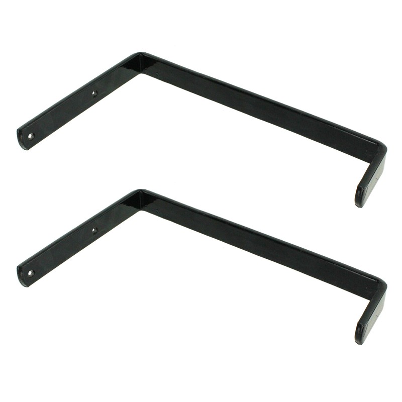 Spares2go Universal Wall Ladder Rack Brackets (Black)