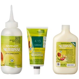 Garnier Nutrisse Permanent Hair Colour, 4.15 Iced Chestnut Mohogany Ash Brown