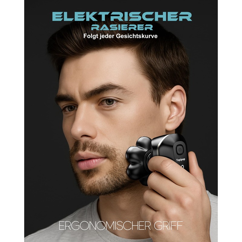 Bald Razor Men's Electric with 7 Flex Heads, 180 Minutes