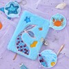 Plush Mermaid Notebook Set - Glitter Diary for Kids Embroidery
