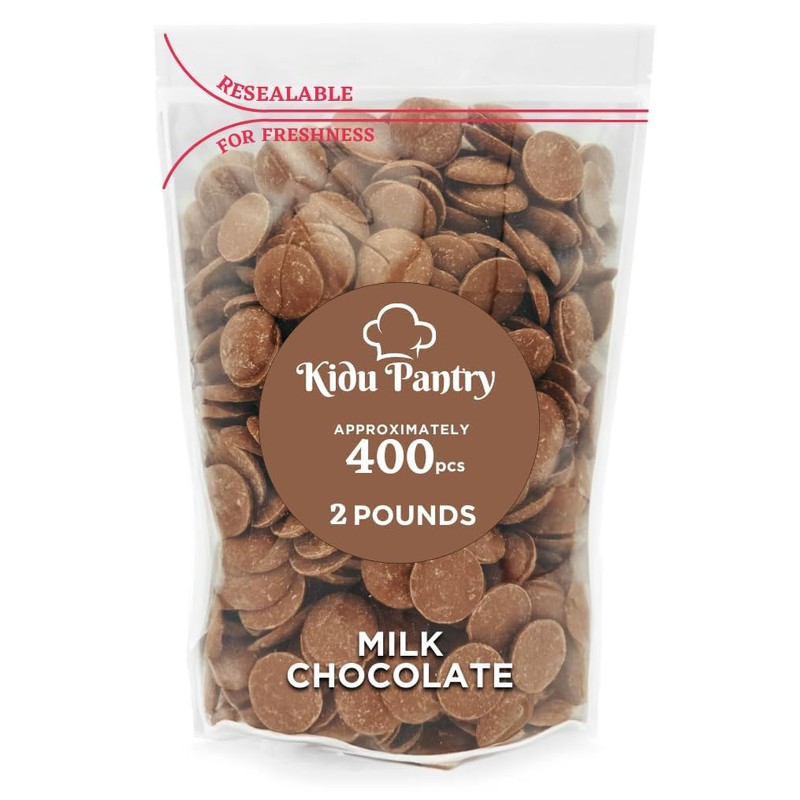 Kidu Pantry Melting Chocolate Wafers Bulk In Resealable Bag (Milk