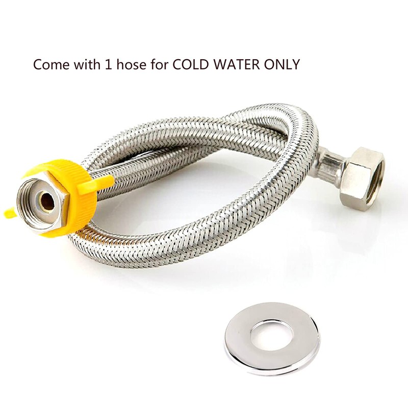 VANRA™ 水道蛇口 キッチン水栓 蛇口単水栓 任意の角度回転可能 単一冷たい水ホース付き 台所 洗面 キッチン