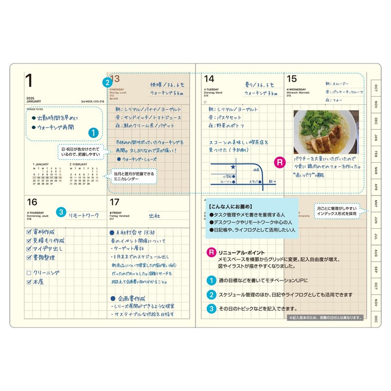 Laconic LKS68-220GY 2025 B6 Weekly Journal (Begins September 2024)