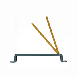 Bathroom 3-stage multi-rotation multipurpose Towel rack (blue green)