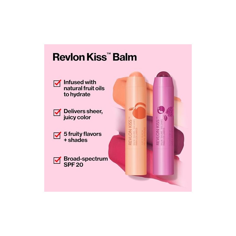 Revlon Kiss Balm with Sunscreen SPF 20, 030 Sweet Cherry,