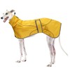 Geyecete Dog Jacket Adjustable Lightweight Raincoat with Reflective Straps and
