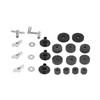 23Pcs Cymbal Felts Sets Stent Tube Clutch Wing Nuts Washer
