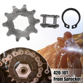 QUARKZMAN 1 Set 420 10T 20 mm Motor Front Sprocket for Dirt Mini Bicycle ATV