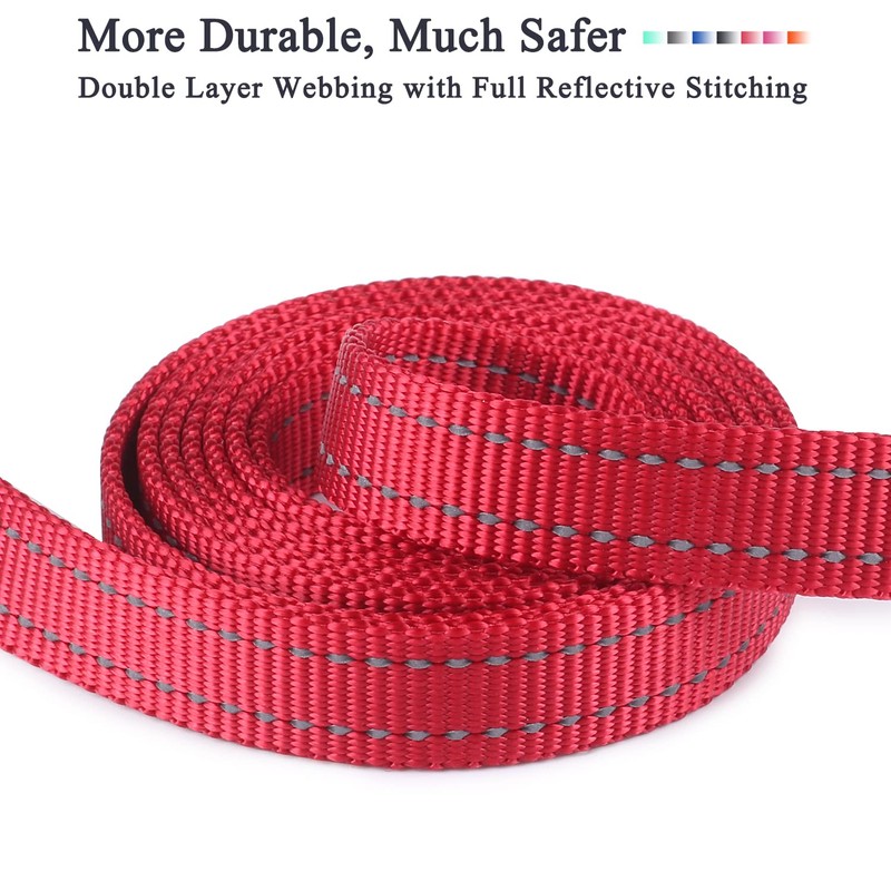 VIVAGLORY Dog Lead with Comfortable Neoprene Padded Handle, Heavy Duty