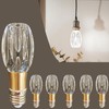 ELGOBST Unique Decorative Light Bulbs, 6500K Daylight White Light LED