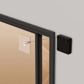 Wire-Operated Automatic Door Closer for Entryways White 10ea